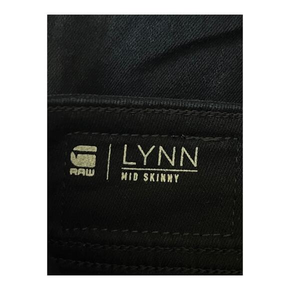 G-Star Raw jeans Lyn mid waist skinny dark blue size 24x32 - Picture 5 of 6